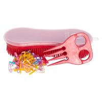 Perfektionsbürste mit elastischen Mähnen Imperial Riding Tango Rot