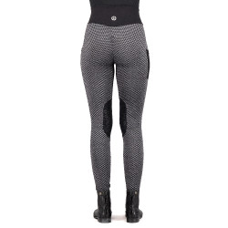 Reitleggings Imperial Riding Diamond Bubble Kneegrip Schwarz