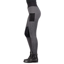 Reitleggings Imperial Riding Diamond Bubble Kneegrip Schwarz
