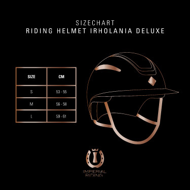Imperial Riding Olania Deluxe Reithelm mit kleinem Schirm Schwarz