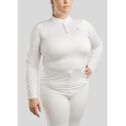 Polo Montar Briella Langarm Crystal Roségold Curve Damen Weiß Wei&amp;amp;amp;amp;amp;szlig;