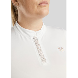 Polo Montar Briella Langarm Crystal Roségold Curve Damen Weiß Wei&amp;amp;amp;amp;amp;szlig;