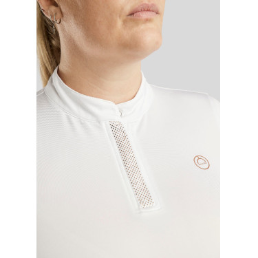 Polo Montar Briella Langarm Crystal Roségold Curve Damen Weiß Wei&amp;amp;amp;amp;amp;szlig;