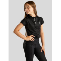 Polo Montar Junior Everly Kurzarm Schwarz