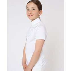 Wettkampf-Poloshirt Montar Bling Junior Weiß Weiß Wettkampf-Poloshirt Montar Bling Junior Weiß Weiß