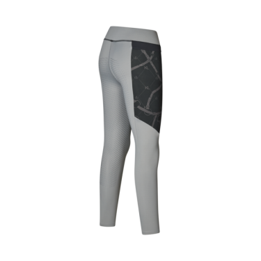 Leggings Kingsland Full Grip Damen KLVea Graues Schmiedeeisen