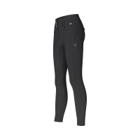 Kingsland Damenreithose Full Grip mittelhoher Bund KLKimi A-Shape Schwarz