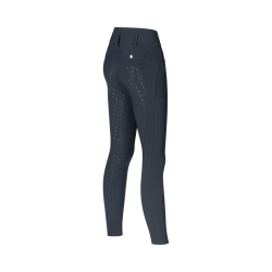 Kingsland Damenreithose Full Grip mittelhoher Bund KLKimi A-Shape Marine Marineblau