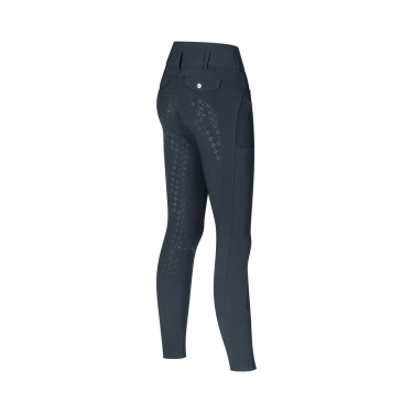 Kingsland Damenreithose Full Grip mittelhoher Bund KLKimi A-Shape Marine Marineblau
