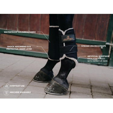 Vorne geschlossene Solimbra-Gamaschen Kentucky Schwarz