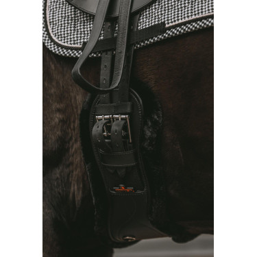 Anatomischer Kurzgurt Schaffell Kentucky Schwarz