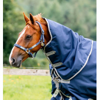 Halsteil Horseware Amigo® Bravo 12 Original 150g 1200D Marine / Titan Grau / Silber Marineblau