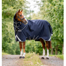 Pferdedecke Horseware Rambo Supreme Turnout Vari-layer 1680D 250g Marine / Gewitter / Silbergrau