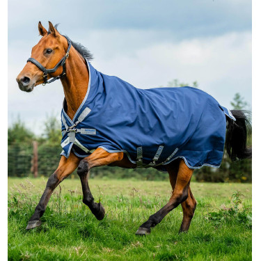 Pferdedecke Horseware Rhino Wug 100g Marine / Titan Grau / Klassisch Blau