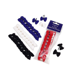 Flechtknoten Equithème aus Stoff, 20 Stück Flechtknoten Equithème aus Stoff, 20 Stück