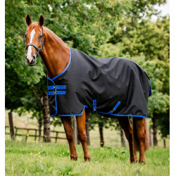 Amigo Ripstop Horseware 900D Turnout-Decke mit Fleece-Futter 50g Schwarz / Klassisches Blau
