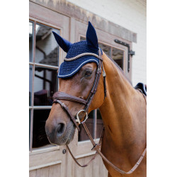 Fliegenhaube Kentucky Wellington Diamond Rope Marine Marineblau