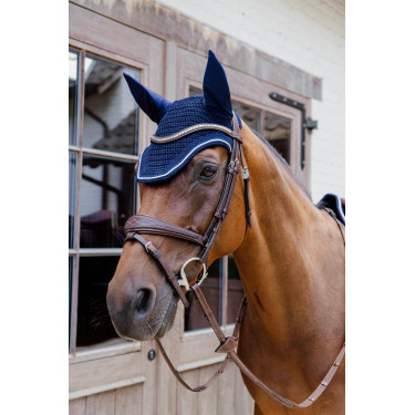 Fliegenhaube Kentucky Wellington Diamond Rope Marine Marineblau