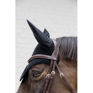 Trense Dy'on D Kollektion kombiniert geflochtenes Reithalfter mit Pull Back Trense Dy'on D Kollektion kombiniert geflochtenes Reithalfter mit Pull Back