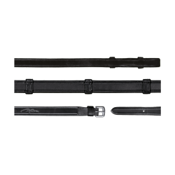 **Dy'on Kollektion Dressurzügel flaches Leder Aus Trensenzaum Vollleder Mit 7 Stoppern 5/8"**
