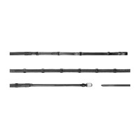 Zügel Howlett Dy'on 3 "D" Gummi 1/2'' mit 7 Stoppern Schwarz