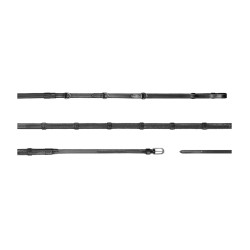Zügel Howlett Dy'on 3 "D" Gummi 1/2'' mit 7 Stoppern Schwarz