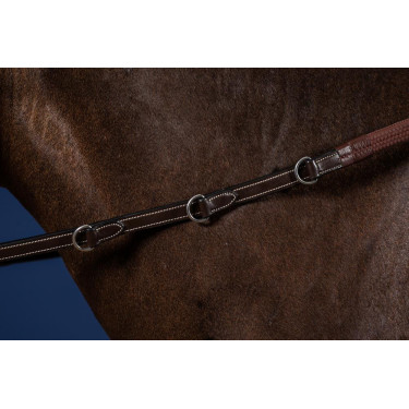 Zügel Howlett Dy'on 3 "D" Gummi 1/2'' mit 7 Stoppern Braun Zügel Howlett Dy'on 3 "D" Gummi 1/2'' mit 7 Stoppern Braun