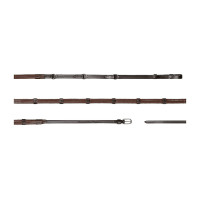 Zügel Howlett Dy'on 3 "D" Gummi 1/2'' mit 7 Stoppern Braun