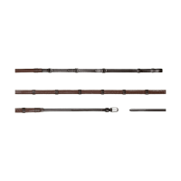 Zügel Howlett Dy'on 3 "D" Gummi 1/2'' mit 7 Stoppern Braun