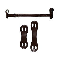 Unterkinnkette Dy'on 1/2" mit 2 abnehmbaren Befestigungen Braun