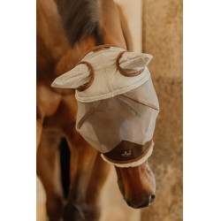 Fliegenmaske Kentucky Skin Friendly mit Ohren Silber Fliegenmaske Kentucky Skin Friendly mit Ohren Silber