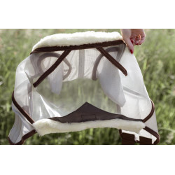 Fliegenmaske Kentucky Skin Friendly mit Ohren Silber Fliegenmaske Kentucky Skin Friendly mit Ohren Silber