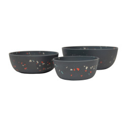 Hundenapf Bamboo Terrazzo Kentucky Grau