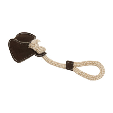 Hundespielzeug Baumwollseil Baseball Kentucky Braun
