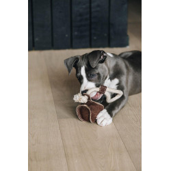 Hundespielzeug Baumwollseil Baseball Kentucky Braun