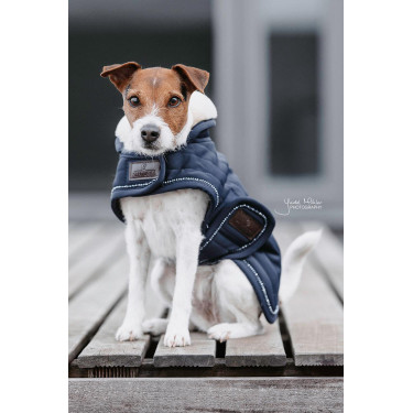 Hundemantel Pearls Kentucky Marine Marineblau Hundemantel Pearls Kentucky Marine Marineblau