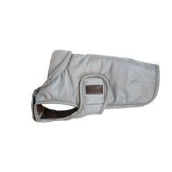 Hundemantel Kentucky reflektierend & wasserabweisend mit Bauchschutz Silber