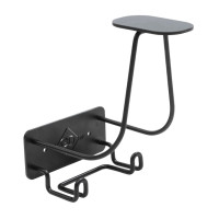 Helmhalter mit Haken aus Stahl Grooming Deluxe by Kentucky Schwarz Helmhalter mit Haken aus Stahl Grooming Deluxe by Kentucky Schwarz