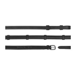 **Kandarenzügel Working by Dy'on Ganz Leder Mit 7 Stoppern 5/8"** Schwarz **Kandarenzügel Working by Dy'on Ganz Leder Mit 7 Stoppern 5/8"** Schwarz
