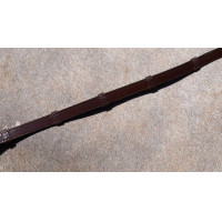 **Kandarenzügel Working by Dy'on Ganz Leder Mit 7 Stoppern 5/8"** Braun