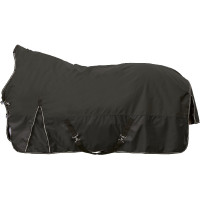 Highneck-Decke HKM Memphis 1680D leichte Fütterung Grau / Schwarz