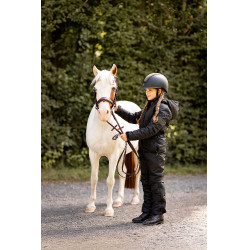 Gepolsterter Kinder-Overall Horze Annica Kaviar Schwarz Gepolsterter Kinder-Overall Horze Annica Kaviar Schwarz