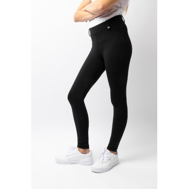 Kinder-Thermo-Reitleggings Horze Dea mit Vollbesatz-Grip Kaviar Schwarz Kinder-Thermo-Reitleggings Horze Dea mit Vollbesatz-Grip Kaviar Schwarz