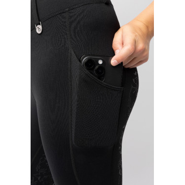 Kinder-Thermo-Reitleggings Horze Dea mit Vollbesatz-Grip Kaviar Schwarz Kinder-Thermo-Reitleggings Horze Dea mit Vollbesatz-Grip Kaviar Schwarz