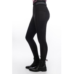 Damenreithose Hailey Vollbesatz Silikon HKM Schwarz
