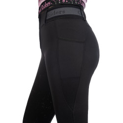 Damenreithose Hailey Vollbesatz Silikon HKM Schwarz