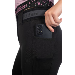 Damenreithose Hailey Vollbesatz Silikon HKM Schwarz