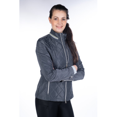 Limoni Steppjacke HKM Damen Graphit Grau