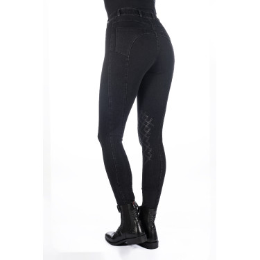 Damenhose Harbour Island Denim mit Silikonbesatz HKM Schwarz