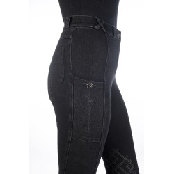 Damenhose Harbour Island Denim mit Silikonbesatz HKM Schwarz